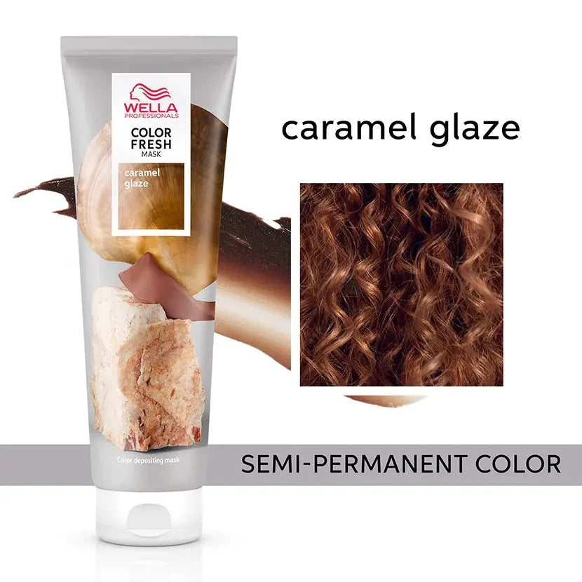 Wella Color Fresh Mask Semi-Permanent Colour 150ml - Caramel Glaze