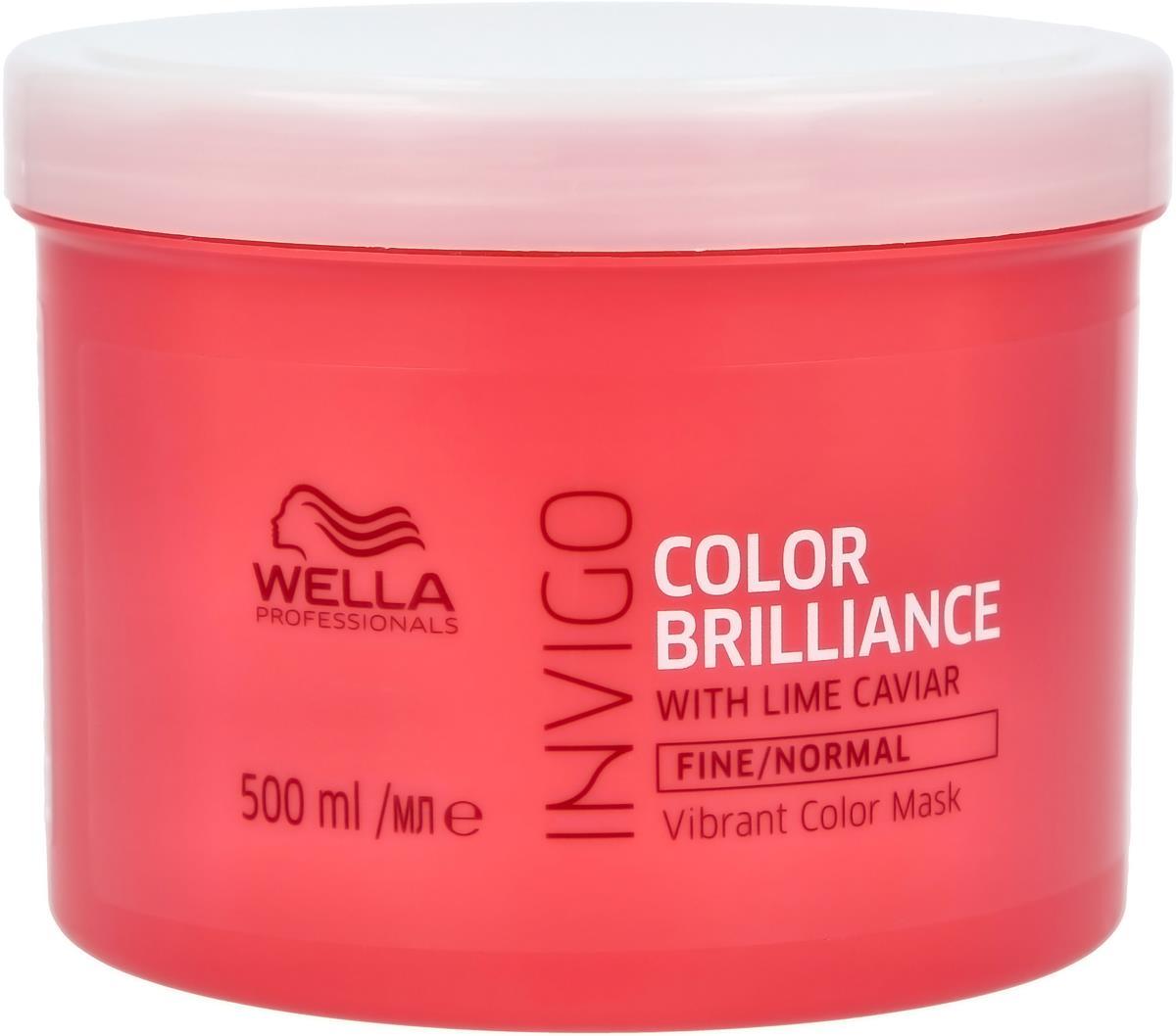 Wella Professionals Invigo Color Brilliance Vibrant Colour Hair Mask – 500ml Hair Treatment Wella