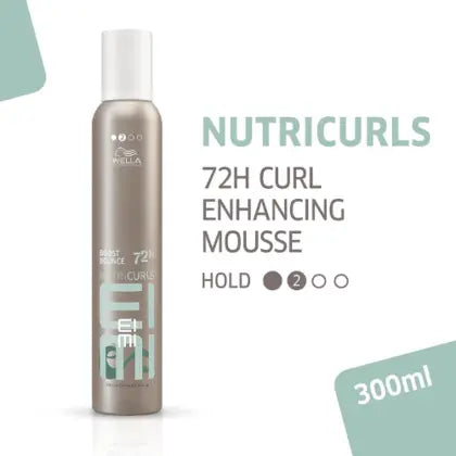 Wella Eimi Boost Bounce Mousse for Curly Hair 300ml Hair Styling Product Wella