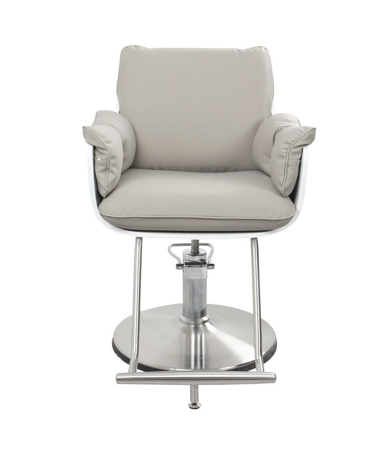 Karma Batemans Bay Salon Chair Grey/Chrome 02111902