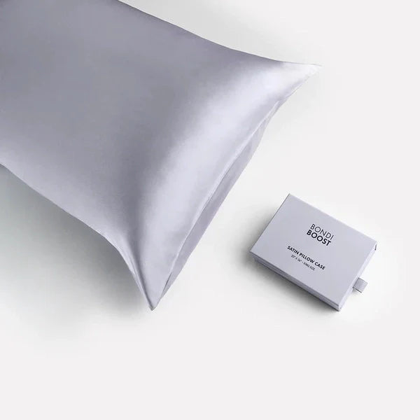 Bondi Boost Satin Pillowcase Grey (Standard Size)