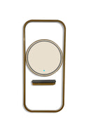 Karma Bunbury Workstation Round LED Salon Mirror Black 07060001 Workstations & Mirrors Karma