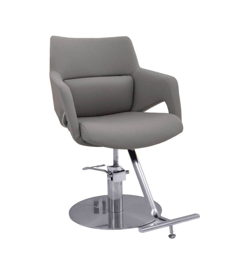 Karma Cessnock Salon Chair Grey/Chrome 02171802