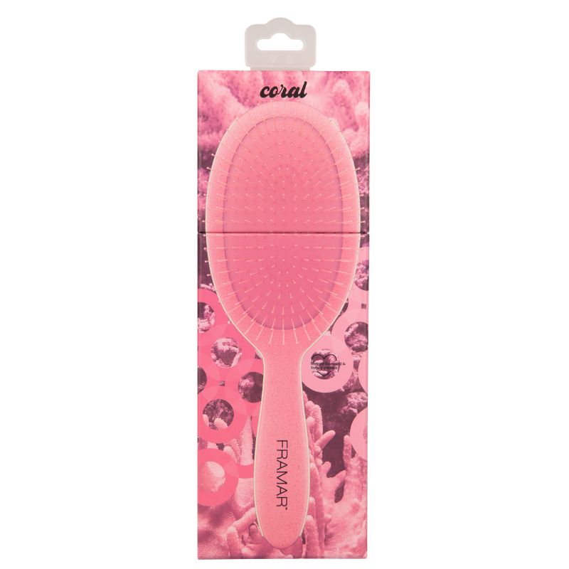 Framar Baecation Detangle Brush Coral Hair Brush Framar