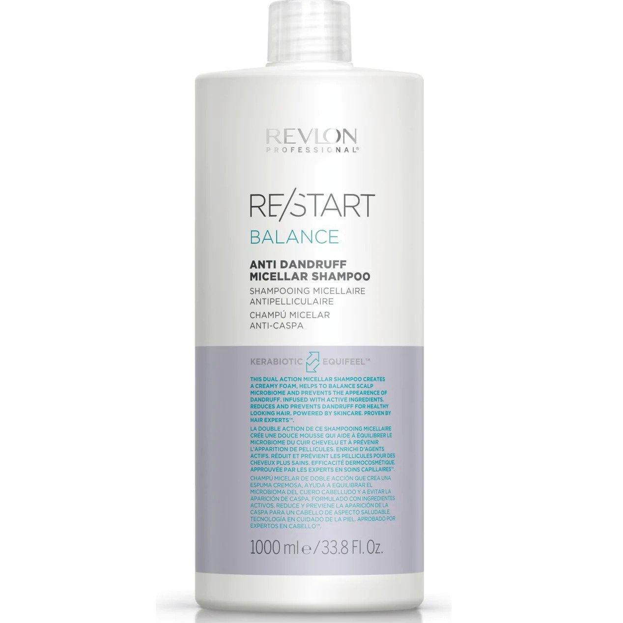Revlon Restart Balance Anti Dandruff Shampoo 1L Hair Care Revlon