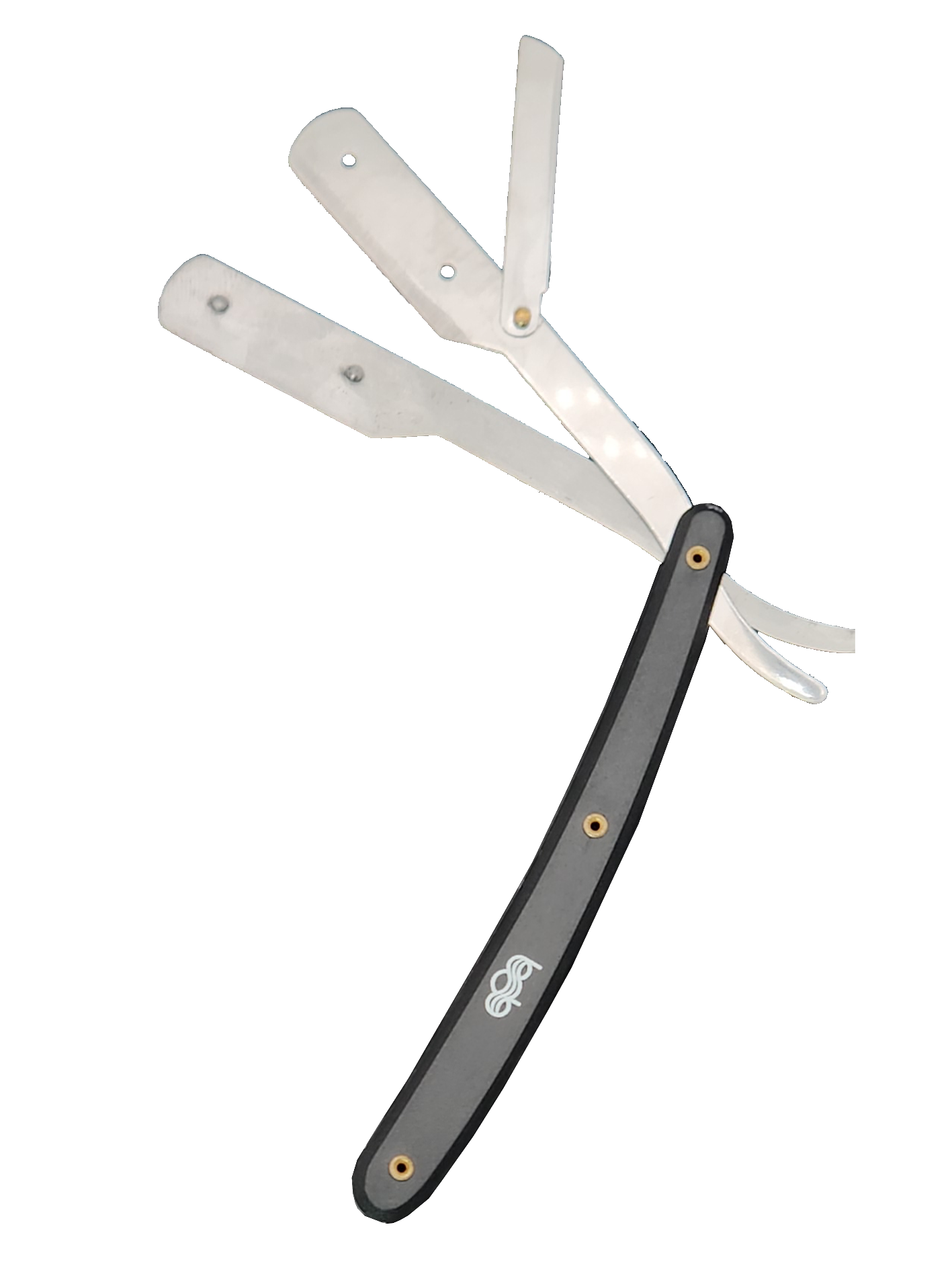 BOB Butterfly Plastic Handle Cut Throat Shaving Razor - Black Razors Bob