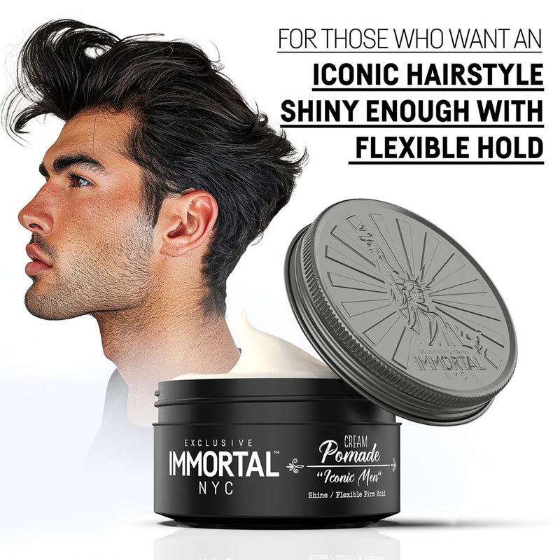 Immortal NYC Iconic Men Cream Pomade Hair Wax 150ml Hair Wax Immortal