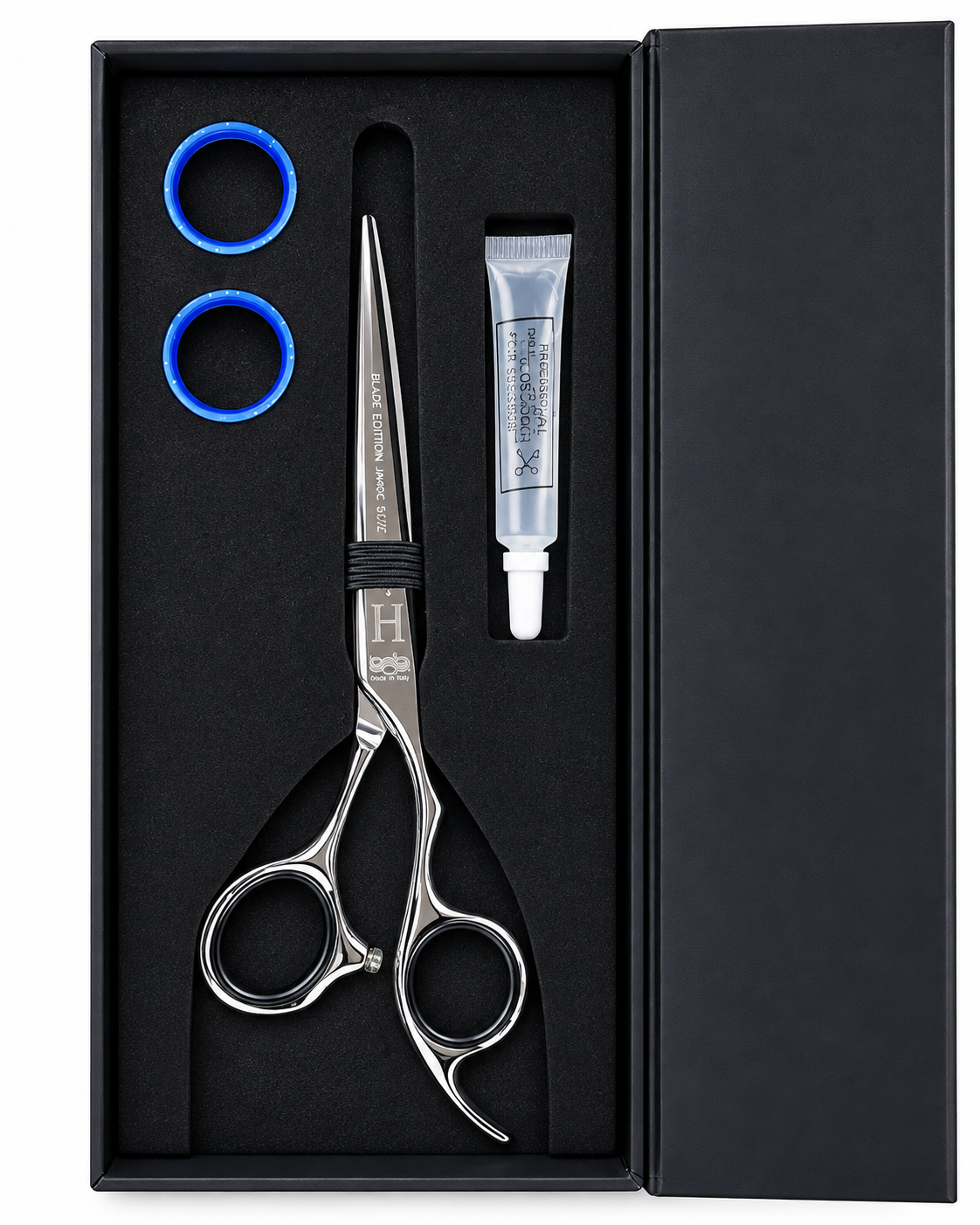 BOB Professional X-Blade Edition 5.5 Inch Japanese Steel Scissor 440C - Made In Italy