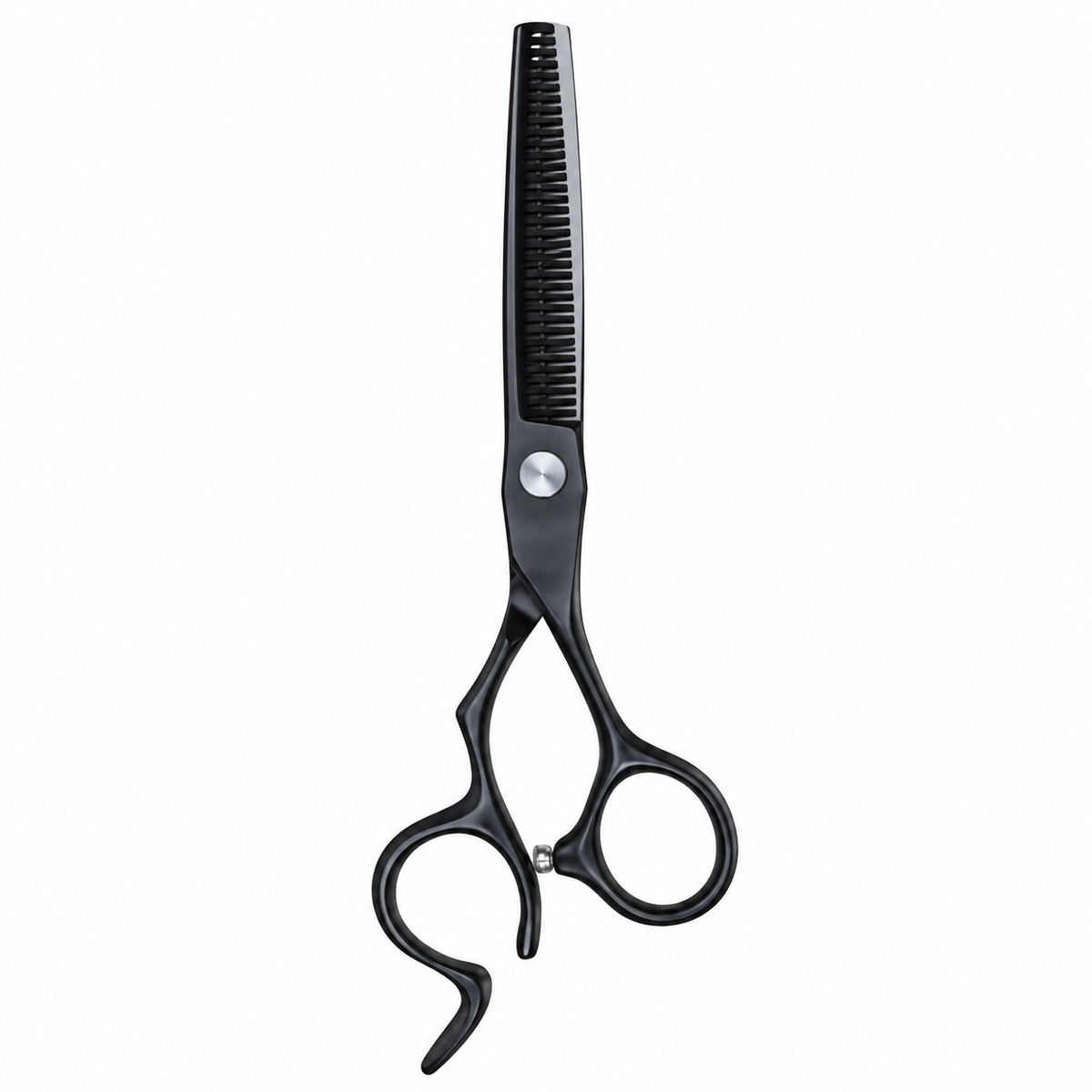 BOB Stealth Edition Black 6 Inch Japanese Steel Thinning Scissor 440C Steel - Made In Italy Scissors Bob