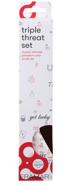 Framar Get Lucky - Triple Threat Set Hair Brush Framar