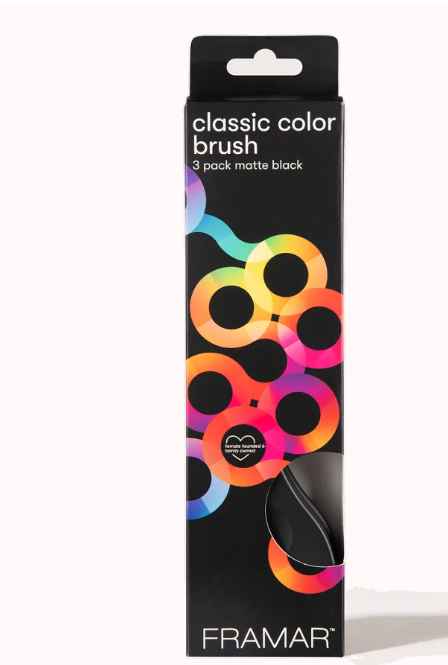 Framar Classic Color Brush 3pack - Black Colouring Accessories Framar