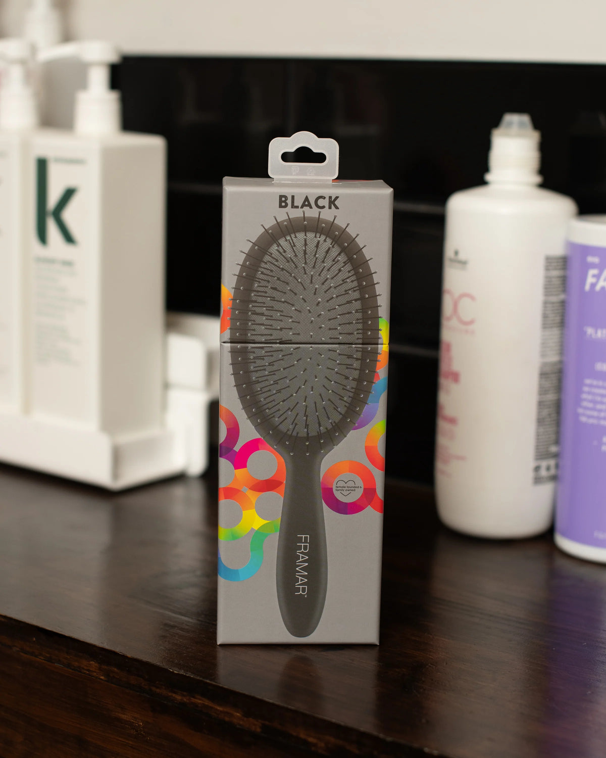 Framar Detangle Brush - Black to the Future Hair Brush Framar