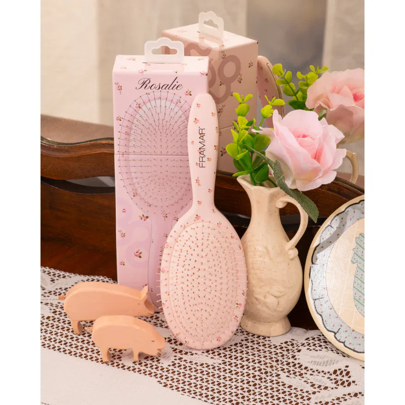 Framar Country Charm Oval Detangle Hair Brush - Rosalie Hair Brush Framar