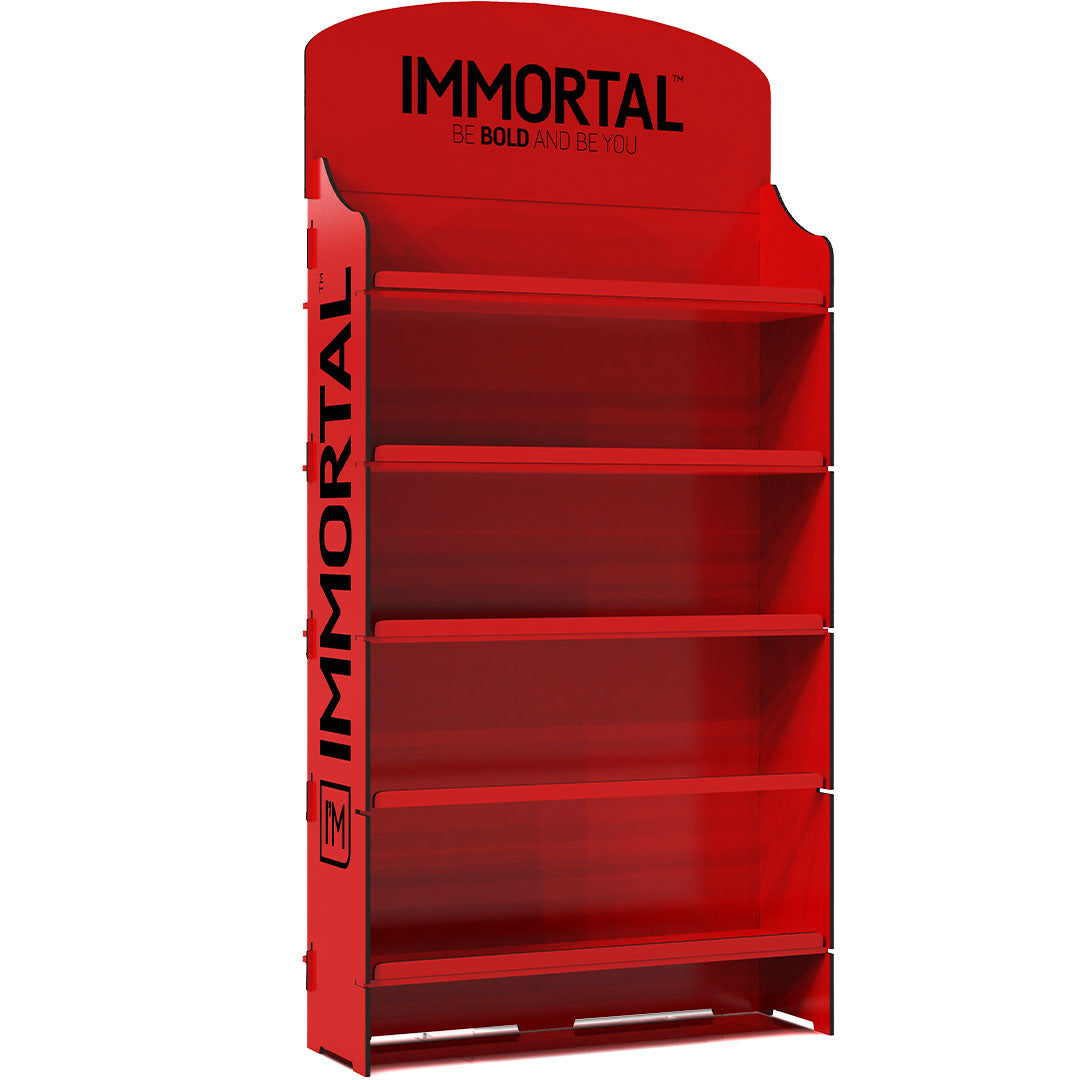 Immortal Infuse Mega Products Stand (Red) Product Displays Immortal