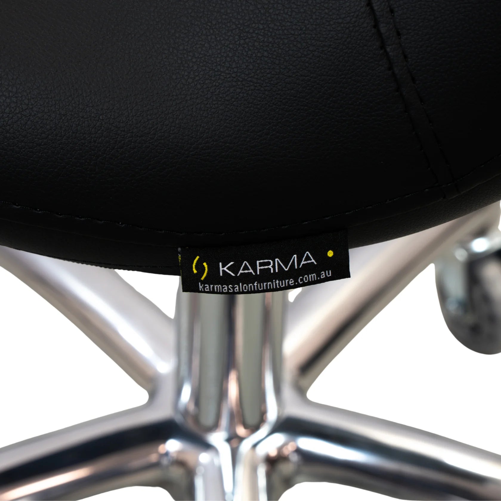 Karma Evandale Salon Saddle Stool Black 07040102 Salon Stools Karma