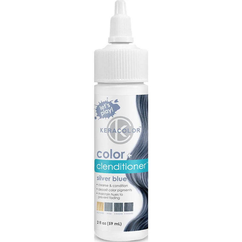 Keracolor Colour + Clenditioner Silver Blue 59ml