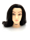 Deyaz Professional Mannequin 22 inch 100% Human Hair Black - Layla Mannequin Deyaz