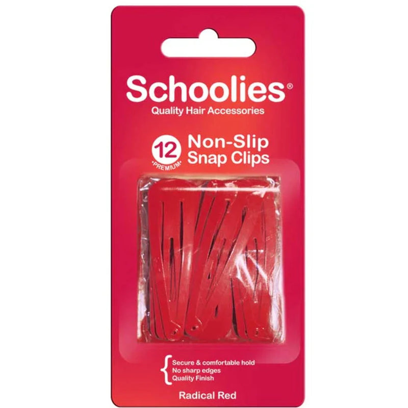 Schoolies SC410 Snap Clips 12pc Radical Red