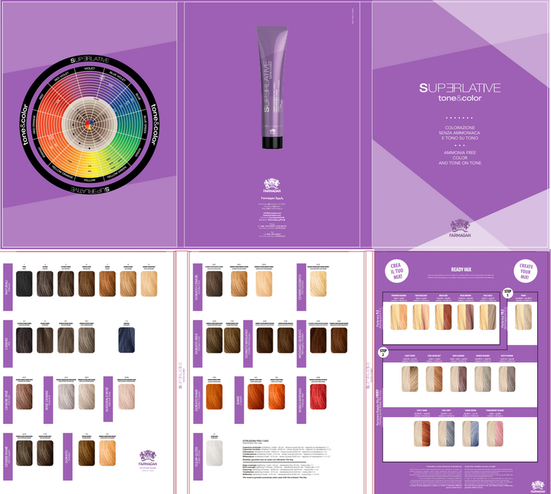 Farmagan Superlative Tone&Color Colour Chart Colour Chart Farmagan Superlative