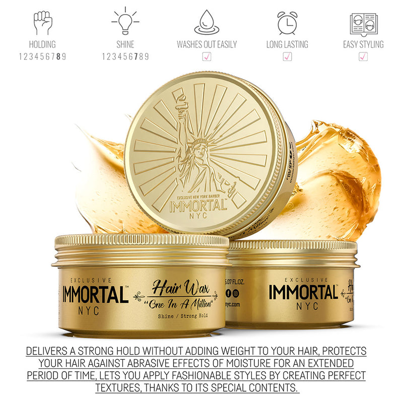 Immortal NYC One In A Million Hair Wax 150ml Hair Wax Immortal