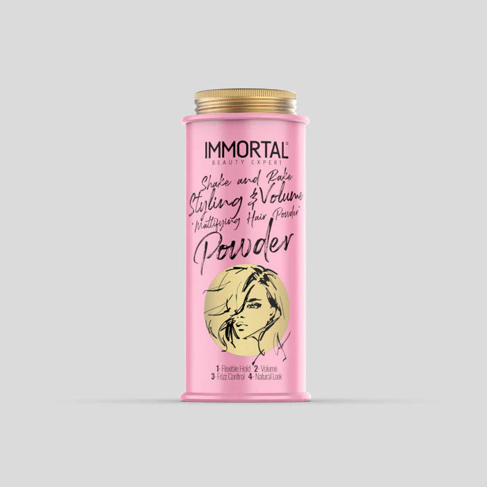 Immortal Styling and Volume Mattifying Hair Powder Pink 30gr