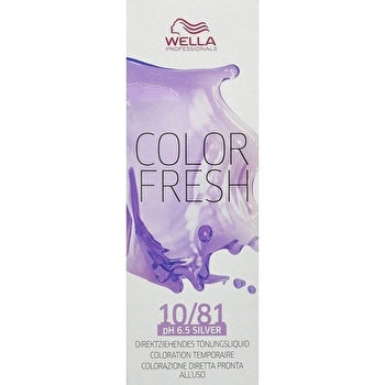 Wella Color Fresh Semi-Permanent Colour 75ml - Silver 10/81 Light Blonde Pearl Ash