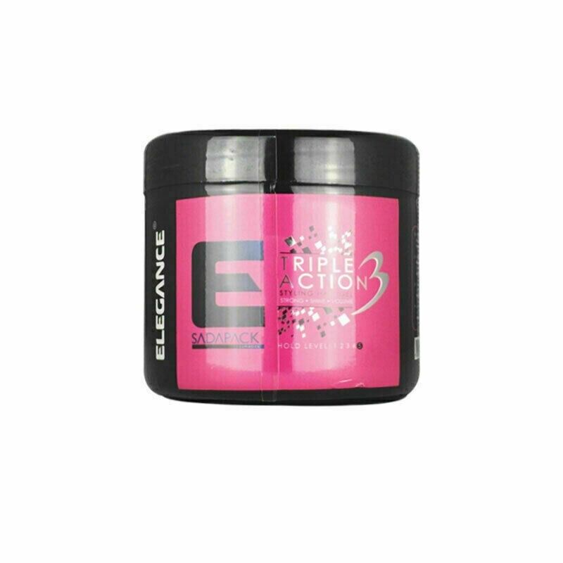 Elegance Triple Action Hair Gel Pink 500ml