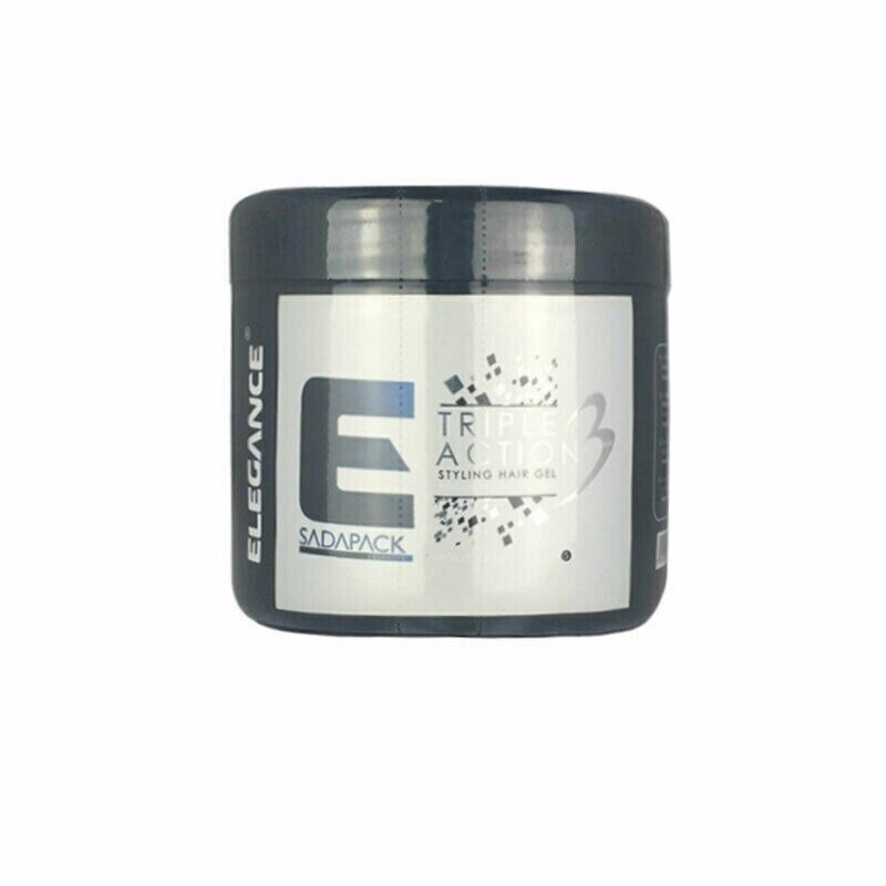 Elegance Triple Action Hair Gel Silver 500ml Hair Gel Elegance