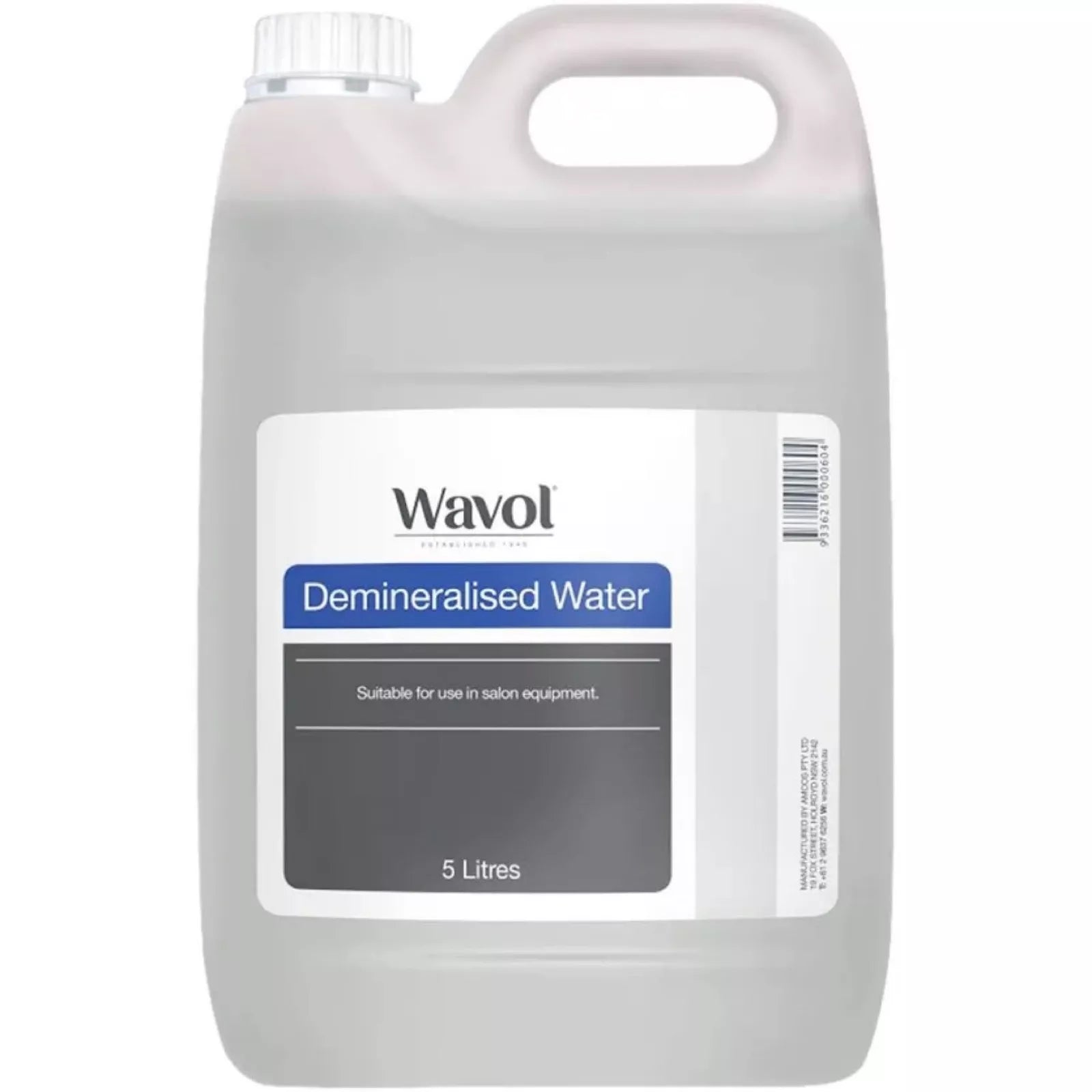 Wavol Demineralised Water 5L Distilled / Demineralized Water Wavol