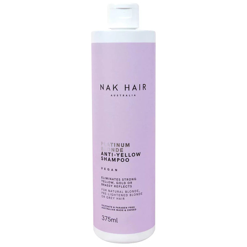 NAK Platinum Blonde Anti Yellow Shampoo 375ml