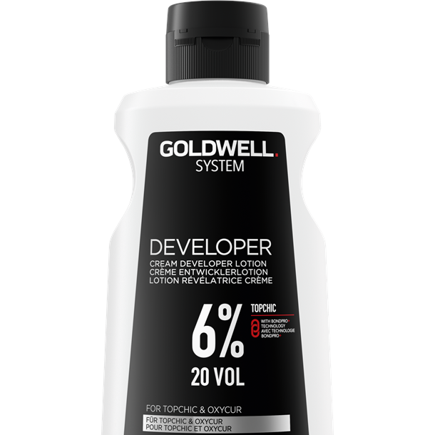Goldwell System 990ml - System Developer 6% 20vol 1L Peroxides - Developers Goldwell