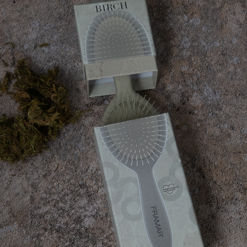 Framar Neutrals Detangle Brush Birch Hair Brush Framar