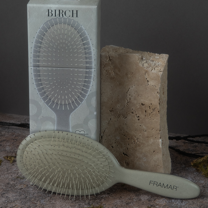 Framar Neutrals Detangle Brush Birch Hair Brush Framar