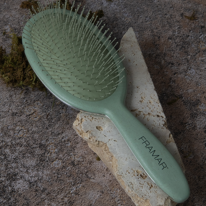 Framar Neutrals Detangle Brush Fig Hair Brush Framar