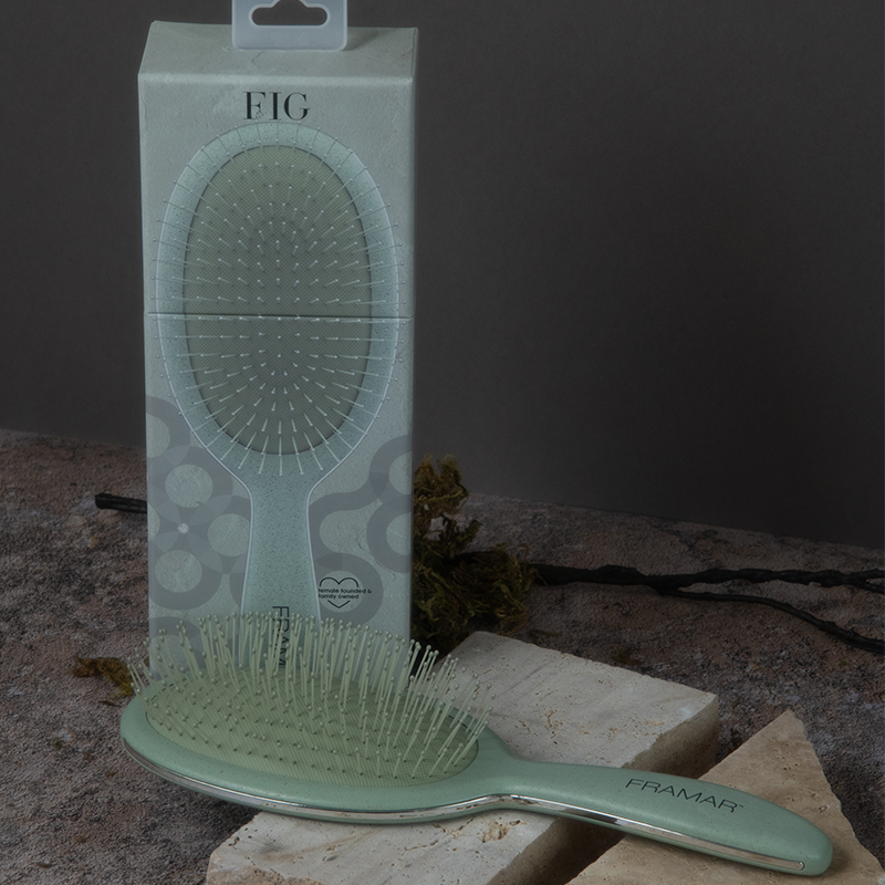 Framar Neutrals Detangle Brush Fig Hair Brush Framar