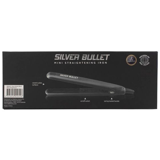 Silver Bullet Mini Hair Straightener Black Hair Straightener Silver Bullet