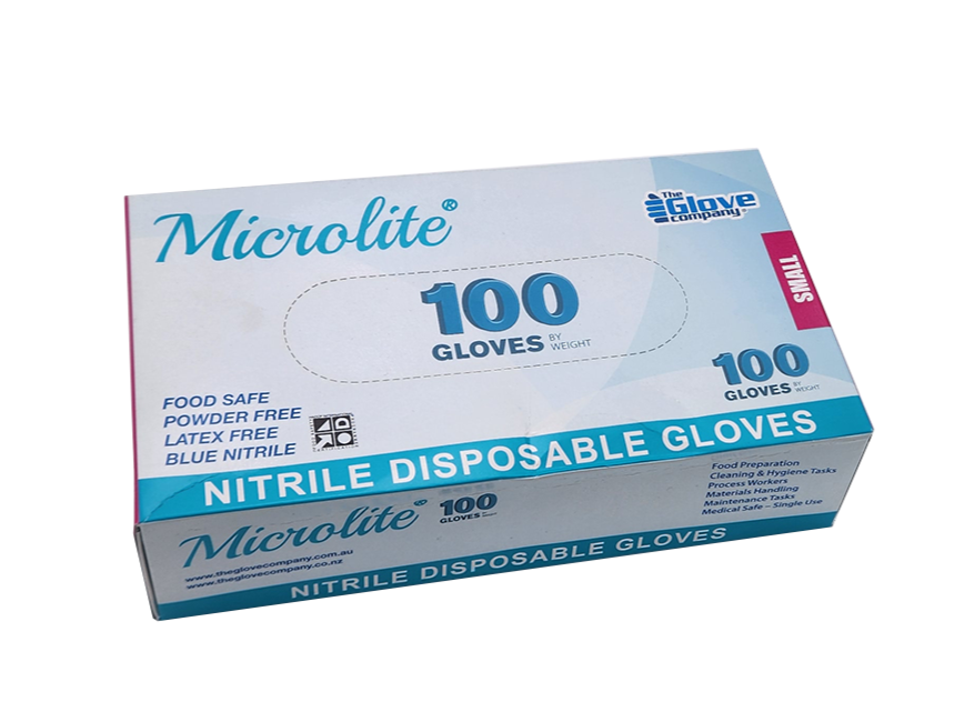 Microlite Nitrile Disposable Gloves Small 100pk Gloves Microlite