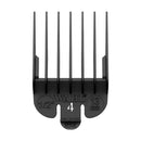 Wahl No. 4 Plastic Tab Attachment Comb 1/2inch Black Retail Wahl