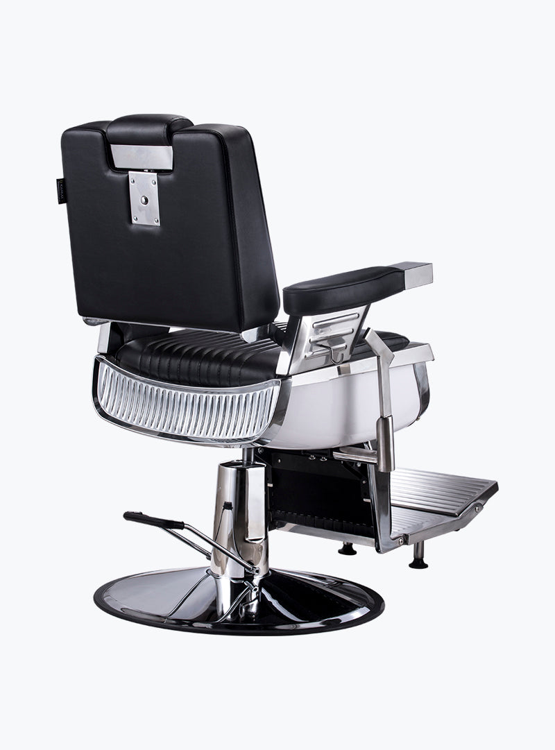 Karma Brisbane Barber Chair 04010102 - Chrome & Black Barber Chair Karma