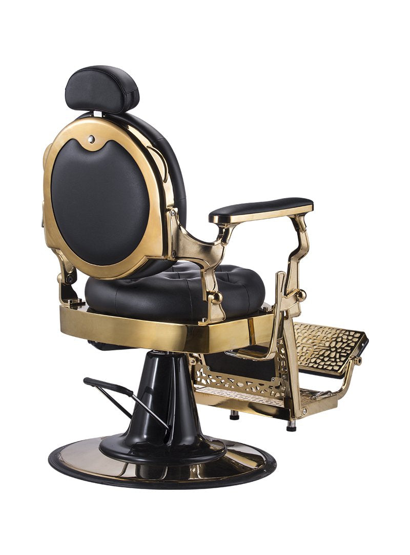 4x Karma Barber Chair Gold Coast - Gold & Black 04030103
