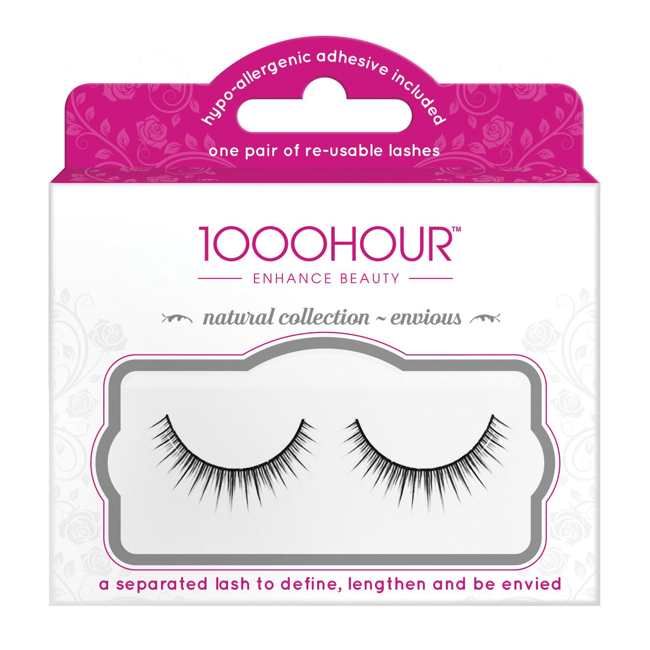 1000 Hour 513 Natural Lashes-Envious Blk Eyelash Products 1000 Hour