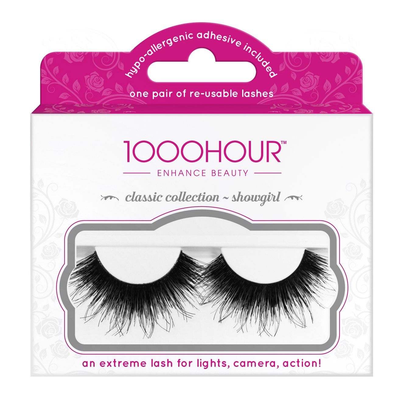 1000 Hour Classic Collection - Showgirl Re-Useable Lashes 1 Pair #555 Eyelash Products 1000 Hour