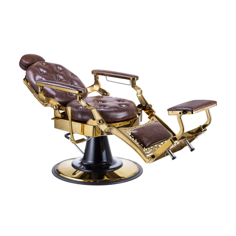 Karma Gold Coast Barber Chair 04030203 - Brown Reclining