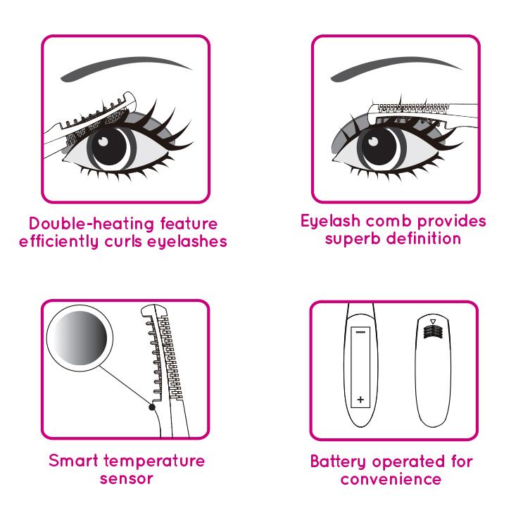 1000 Hour Heated Eyelash Curler Eyelash Products 1000 Hour