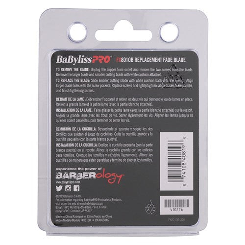 BaByliss PRO Replacement Hair Clipper Fade Blade Black FX8010B