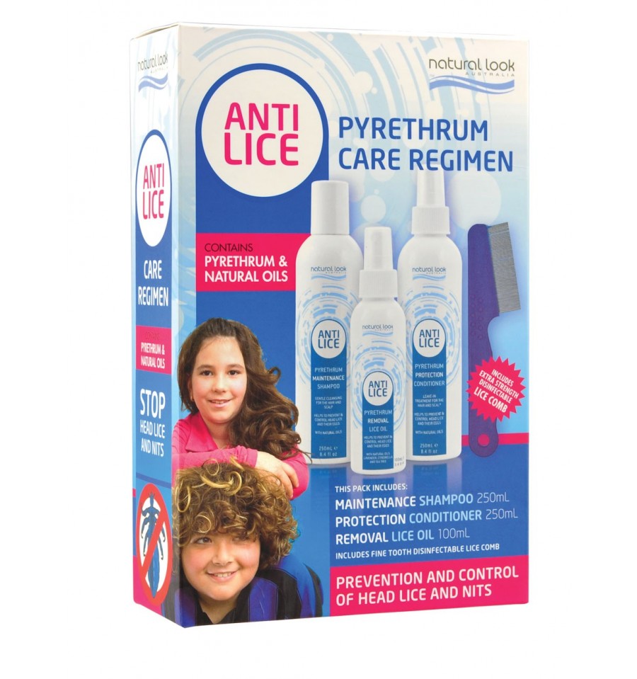 Natural Look Anti-Lice Care Regimen Pack Hair Lice Product Natural Look