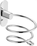 Bob Hairdryer Holder Spiral Silver Retail Bob
