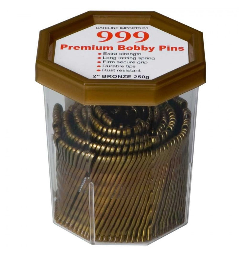 Premium Pin Company 999 Bobby Pins 2" - Bronze