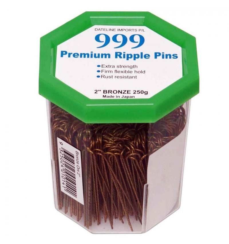 Premium Pin Company 999 Ripple Pins 2" - Bronze