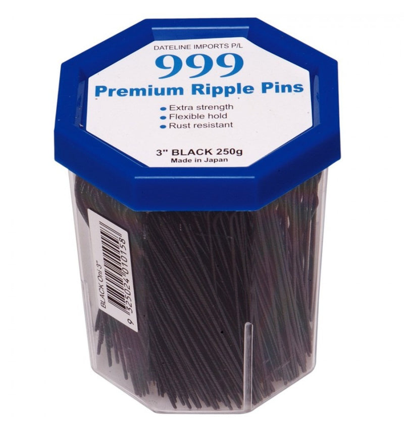 Premium Pin Company 999 Ripple Pins 3" - Black